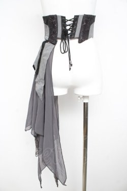 画像2: Ozz Croce / 2WAYオーバーコルセット  黒 Y-26-02-23-202-OO-SK-SZ-ZY