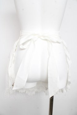 画像2: Vallee lys / 刺繍入りエプロン  白 Y-26-02-23-203-GO-SK-SZ-ZY