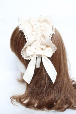 画像2: axes femme kawaii / ドットチュールフリルカチューシャ  生成り Y-26-02-23-020-AX-AC-SZ-ZY