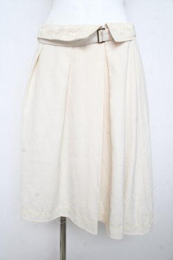 画像1: axes femme / 襟デザインスカート M アイボリー Y-26-02-23-204-AX-SK-IG-ZY