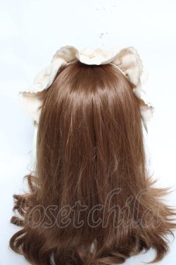 画像3: axes femme kawaii / ドットチュールフリルカチューシャ  生成り Y-26-02-23-020-AX-AC-SZ-ZY