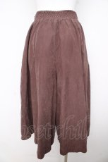 画像2: Fi.n.t / フロントレースアップロングキュロット  ブラウン Y-26-02-23-211-CA-PA-SZ-ZT390 (2)