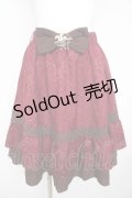 axes femme kawaii / ユニコーンリボンベルトゴブラン風スカート  ワイン Y-26-02-23-213-AX-SK-SZ-ZY