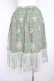 画像2: axes femme / チュール配色ブーケスカート M グリーン Y-26-02-23-214-AX-SK-SZ-ZY (2)