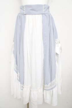 画像1: axes femme kawaii / マリアンヌスカート  サックス Y-26-02-23-215-AX-SK-SZ-ZY