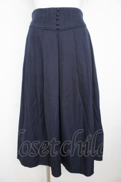 画像1: axes femme / クラシカルスカート L ネイビー Y-26-02-23-220-AX-SK-IG-ZY