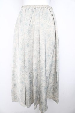 画像2: an another angelus / リリーフラワーサテンタックスカート  グリーン Y-26-02-23-224-CA-SK-SZ-ZY