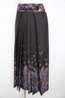 画像1: rezen / 花魁×蝶巻スカート  瑠璃色 Y-26-02-23-227-LO-SK-SZ-ZY