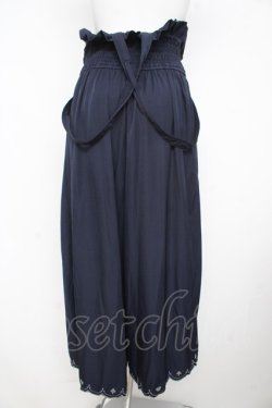 画像2: axes femme POETIQUE / トランプ刺繍サス付パンツ  ネイビー Y-26-02-23-233-AX-PA-SZ-ZY