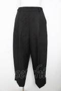 axes femme / 裾デザインストレートパンツ M 黒 Y-26-02-23-237-AX-PA-SZ-ZY