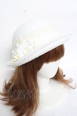 画像1: PrivateSquare. / SP.クラシックボーラーハット  ホワイト Y-26-02-23-026-LO-AC-SZ-ZY