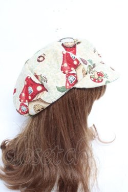 画像4: Coco&Ami / マッシュルームゴブランキャスケット  ベージュ Y-26-02-23-027-LO-AC-SZ-ZY