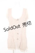 axes femme / レース付きベスト M ベージュ Y-26-02-27-049-AX-TO-SZ-ZY