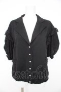 axes femme / レース袖ジャケット  黒 Y-26-02-27-051-AX-TO-SZ-ZY