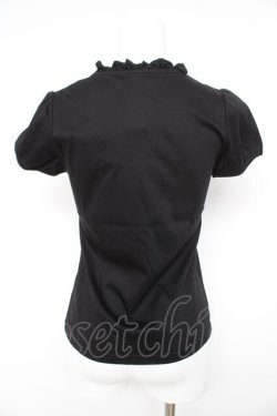 画像2: BPN / バラｘ蝶プリント半袖カットソー  黒 Y-26-02-27-054-GO-TO-SZ-ZY