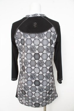 画像2: Ozz conte / プリントカットソー  グレー Y-26-02-27-060-OO-TO-SZ-ZY