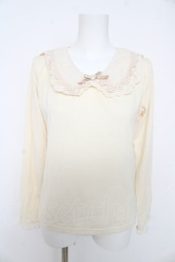 画像1: axes femme / 襟デザインカットソー  生成り Y-26-02-27-007-AX-TO-SZ-ZY