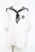 TRAVAS TOKYO / セーラーマンシャツ  白 Y-26-02-27-066-PU-TO-SZ-ZY