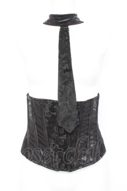 画像1: Qutie Frash / 2022年プレミアムセット-漆黒-コルセット  黒 Y-26-02-27-067-QU-CO-SZ-ZY