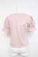 画像2: lilLilly / ロゴ刺繍パフスリーブトップス F ピンク Y-26-02-27-072-LO-TO-SZ-ZY (2)