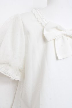 画像3: mellfy memory / パフに恋するmellfyトップス M 白 Y-26-02-27-074-LO-TO-SZ-ZY