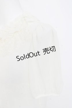 画像3: Leur Getter / レースフリルパフブラウス  キナリ Y-26-02-27-076-LU-BL-SZ-ZY