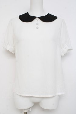 画像1: Ank Rouge / カフスベルトブラウス M オフホワイト Y-26-02-27-077-CA-BL-SZ-ZY