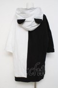 ankoROCK / PANDA半袖プルパーカー  黒×白 Y-26-02-27-086-PU-TO-SZ-ZY