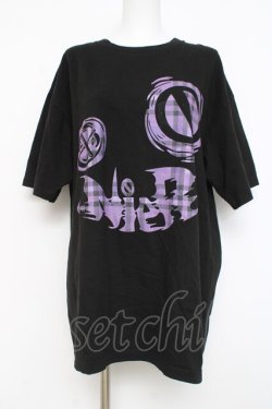 画像1: NieR Clothing / FACE DESIGN BIG TEE XL ブラック Y-26-02-27-087-PU-TS-SZ-ZY