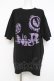 画像1: NieR Clothing / FACE DESIGN BIG TEE XL ブラック Y-26-02-27-087-PU-TS-SZ-ZY (1)