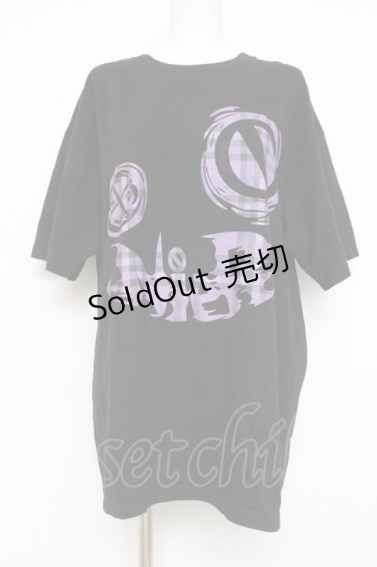 画像1: NieR Clothing / FACE DESIGN BIG TEE XL ブラック Y-26-02-27-087-PU-TS-SZ-ZY (1)
