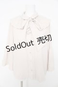 axes femme / 姫袖風リボン付フリルブラウス F クリーム Y-26-02-27-011-AX-BL-SZ-ZS