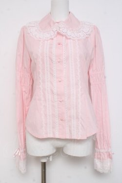 画像1: BABY, THE STARS SHINE BRIGHT / 後ろピンタックブラウス  ピンク Y-26-02-27-093-BA-BL-IG-ZY