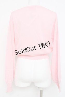 画像2: Angelic Pretty / Heartワッペンニットカーディガン  ピンク Y-26-02-27-095-AP-TO-IG-ZY