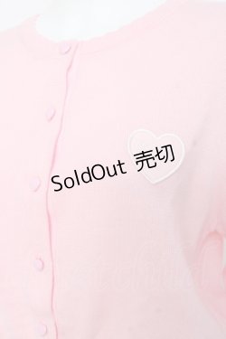 画像3: Angelic Pretty / Heartワッペンニットカーディガン  ピンク Y-26-02-27-095-AP-TO-IG-ZY