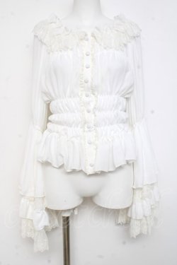 画像1: Vallee lys / Dream of Roses ブラウス  ホワイト Y-26-02-27-096-GO-BL-IG-ZY