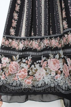 画像3: axes femme / ローズストライプジャンスカ M 黒 Y-26-02-27-099-AX-OP-SZ-ZY