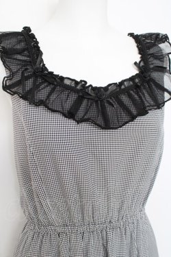 画像3: axes femme / ローズリボンチェックワンピース F 黒 Y-26-02-27-102-AX-OP-SZ-ZY