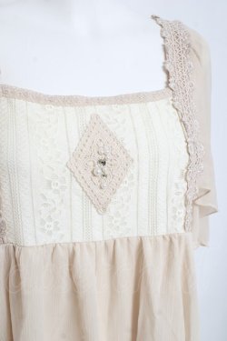 画像3: axes femme / バタフライ袖楊柳チュニック M 生成り Y-26-02-27-103-AX-SK-SZ-ZY