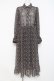 画像1: axes femme / 幾何学柄ロングワンピース M 黒 Y-26-02-27-112-AX-OP-SZ-ZY (1)
