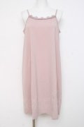 axes femme / キャミワンピ付きレースチュニ M 淡ピンク Y-26-02-27-117-AX-OP-SZ-ZY