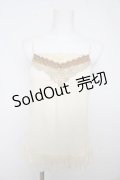 axes femme / 裾レースキャミ M 生成り Y-26-02-27-002-AX-TO-SZ-ZY