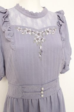 画像3: axes femme / すみれ刺繍ワンピース L ラベンダー Y-26-02-27-119-AX-OP-SZ-ZY