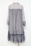 画像2: axes femme / チュール重ねチュニック  ブルーグレー Y-26-02-27-121-AX-OP-SZ-ZY (2)