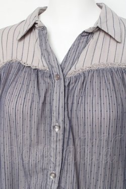 画像3: axes femme / チュール重ねチュニック  ブルーグレー Y-26-02-27-121-AX-OP-SZ-ZY