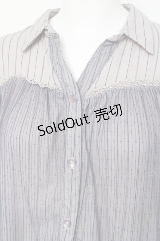 画像3: axes femme / チュール重ねチュニック  ブルーグレー Y-26-02-27-121-AX-OP-SZ-ZY (3)