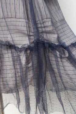 画像4: axes femme / チュール重ねチュニック  ブルーグレー Y-26-02-27-121-AX-OP-SZ-ZY