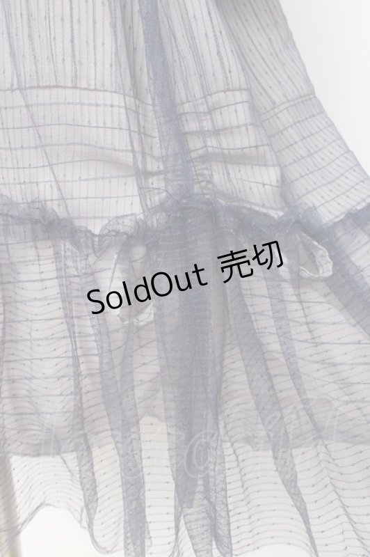 画像4: axes femme / チュール重ねチュニック  ブルーグレー Y-26-02-27-121-AX-OP-SZ-ZY (4)