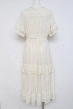 画像2: axes femme / レースラインティアードワンピース F 生成り Y-26-02-27-124-AX-OP-SZ-ZY