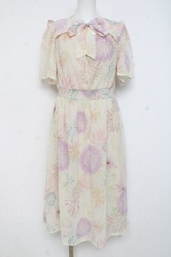 画像1: axes femme / 花火柄ワンピース F 生成り Y-26-02-27-125-AX-OP-SZ-ZY